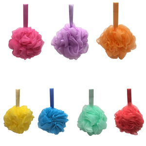 Bông tắm lưới siêu mềm, thân thiện với môi trường, làm sạch bằng chất liệu PE, hình hoa, một màu, dạng viên cầu, 3000 chiếc, đường kính 10cm, 30 ngày OEM - Product Image 6