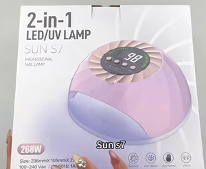 Lampe UV Sun S7 268W haute puissance pour le séchage rapide du gel à ongles, lampe UV LED Sun pour le séchage rapide des ongles, sécheuse rapide pour manucure, salon, maison, en plastique - Product Image 6