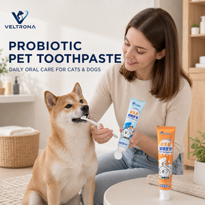 Kit de dentifrice probiotique pour animaux de compagnie – Soin buccal chien et <span class=keywords><strong>chat</strong></span> saveur lait et poulet – Haleine fraîche, contrôle de la plaque et du tartre – Vente en gros - Product Image 3