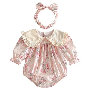 Nuovo Completo Autunnale 2025 per Neonata, Tutina per Primo Mese, Dolce Colletto in Pizzo, Abito Casual con Collo Tondo per la Piccola Sorella - Product Image 5