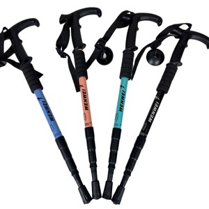 Bâtons de randonnée télescopiques Wenwei 52-110 cm avec verrouillage interne et amortissement pour la marche, le trekking et l'escalade en extérieur - Product Image 1