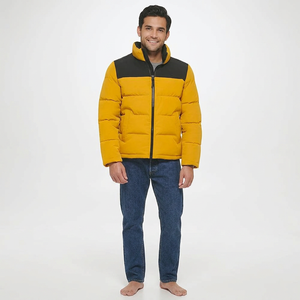 Chaqueta de Invierno Personalizada con Diseño OEM, Chaqueta de Burbuja Personalizada de Poliéster con Estampado para Hombre - Product Image 1