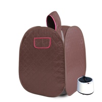Sauna de Vapor Eléctrica Portátil, Plegable, Acolchada, de Poliéster, para Interiores, Spa en Casa, Adelgazante, Detox, para Una Persona