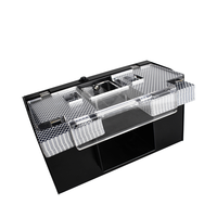 YH 2 ponts automatique Texas carte mélangeur rouge et bleu éclairage Casino accessoires en plastique carte mélangeur Machine à vendre