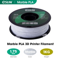 ESUN siap kirim marmer PLA 1.75mm 1kg/roll 3D Printer filamen