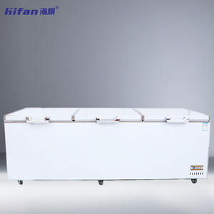 Équipement de réfrigération de congélation profonde pour viande à ouverture supérieure 1298L, congélateur commercial de supermarché, vente directe d'usine - Product Image 1