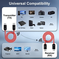 Câble HDMI, récepteur, émetteur HDMI sans fil, extension HDMI 4K, kit émetteur et récepteur sans fil pour diffusion d'écran, transmetteur audio-vidéo
