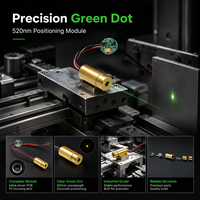 Module laser vert ZhonNa 520nm à tête en cuivre 2.3-5V, outil de visée de positionnement de précision, accessoire d'instrument pour les tâches d'alignement