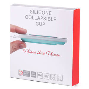 <b>Drinkware</b> Eco-Friendly Silicone 150ml/350ml Reusable & Portable Outdoor Buckle Foldable Coffee Cup Silicone Cup - Product Image 1