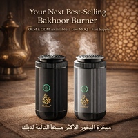 Brûleur à Bakhoor Arabe Rechargeable par USB, Encensoir Électrique Sans Flamme, Chauffe-Encens Portable Électrique