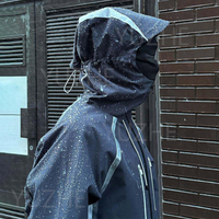 Fabricant de vêtements, veste coupe-vent décontractée pour homme, personnalisée, zippée, imperméable, résistante à l'eau, en nylon ripstop, pour la randonnée en plein air
