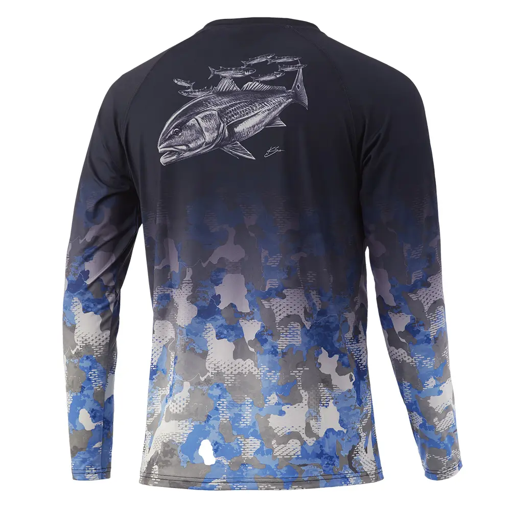 Quick Dry Long Sleeve Custom Design Performance Breathable Fishing Shirt