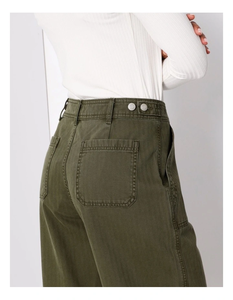 กางเกงผู้หญิงเอวสูงผ้ายืดใส่สบายสำหรับทุกวัน ใส่ทำงาน ใส่เที่ยว ใส่ลำลอง ระบายอากาศได้ดี เนื้อผ้านุ่ม ยืดหยุ่น ใส่ได้ทุกฤดู - Product Image 4