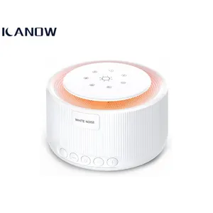 White Noise Machine Baby Sound Soother Smart Night Light Sleep Aid Speaker Therapy Player Custom With Rain For Kids Relaxatio
