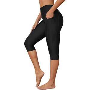FOXA Swim Capris pour femmes, taille haute, séchage rapide, avec poches, short de bain - Product Image 1