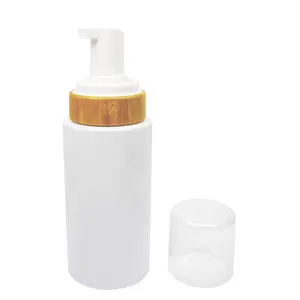 Белый бамбуковый очищающий насос для лица, 43 мм, для бутылки из пенопласта