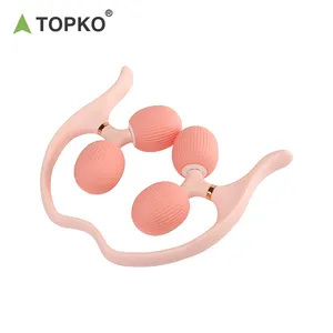 TOPKO स्टॉक्ड हैंड थेरेपी मैनुअल नेक मसाजर पैरों के लिए यू आकार, गर्दन कमर पीठ मसाजर लेग मसाजर