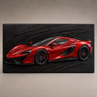 Bingkai Pajangan Modern untuk Model Mobil, Bingkai Pajangan Dinding yang Kompatibel dengan Lamborghini/Ferrari/Ford Supercar Building Blocks
