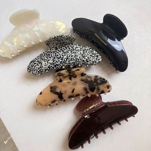 with min <b>Ornament</b> French Fashion Acetate High Quality Elegant <b>Large</b> Pan Kids Hair Claw Clip English Letters Party Use - Product Image 2