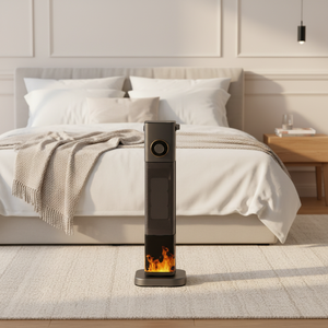 2000W Portable Ceramic Tower <strong>Heater</strong> with 3D Flame Effect, Fast Heating PTC Space <strong>Heater</strong> for Home &amp; Office - Product Image 3