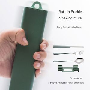 Nordic Style Stainless Steel Set Chopsticks Spoon Fork Silverware Flatware Portable Camping Cutlery - Product Image 3