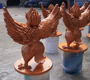 Thaise Stijl Indian Hindu Godheid Garuda Ornamenten Milieuvriendelijke Hars Ambachten Verf Creatieve Beeldje Decoraties Voor Religie - Product Image 5