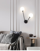 Applique murale LED en métal de style moderne, design minimaliste nordique pour hôtel