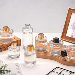 Wholesale 50ml 100ml 150ml 200ml Glass <b>Reed</b> <b>Diffuser</b> Bottle With Gold Cap Luxury Empty Glass Stick Bottle <b>for</b> Aroma Oil Diffus - Product Image 2