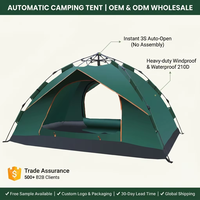 Tenda Pop Up Otomatis untuk 1-2 Orang, Ringan dan Portabel, Cocok untuk Kemah, Perjalanan, dan Pendakian