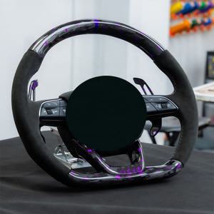 <span class=keywords><strong>Volante</strong></span> de Carreras de Fibra de Carbono Forjado para Juegos de Carreras, Bloqueo de <span class=keywords><strong>Volante</strong></span> para Audi Q5 - Product Image 2