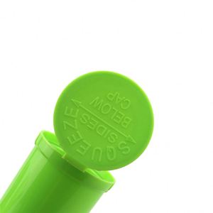 Venta al por mayor de viales médicos de plástico RX de colores 19DR 30DR 60DR Pop Top Pill contenedores herméticos y serigrafiados - Product Image 2