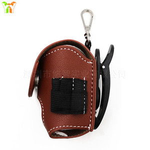 Drop shipping golf <b>bags</b>, leather waist-mounted 2-<b>pack</b> golf practice <b>bags</b> with keychains. - Product Image 2