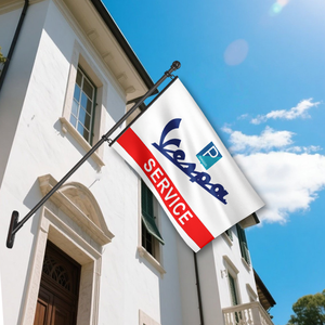 Bandera de Servicio <span class=keywords><strong>Vespa</strong></span> de 3x5 pies, Bandera de Poliéster de Doble Cara para Exteriores, Decoración para Garaje, <span class=keywords><strong>Taller</strong></span>, Motocicleta o Scooter - Product Image 3