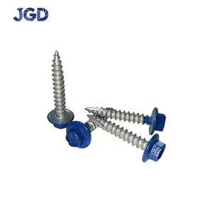 Viti autoforanti a testa esagonale in acciaio al carbonio zincato, viti <span class=keywords><strong>TEK</strong></span> metriche per coperture metalliche, direttamente dalla fabbrica con MOQ basso - Product Image 4