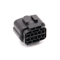 Conector Hembra Impermeable de 10 Pines PBT Negro TE Tyco Amp 174655-2