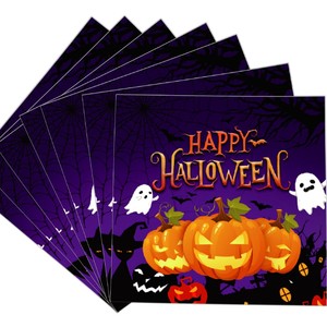 Halloween Party Supplies Paper Plates <b>Cups</b> Napkins Utensils <b>Set</b> For Halloween Celebration - Product Image 5