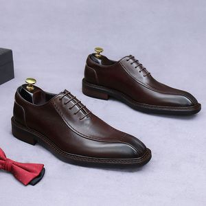 High-quality Designer Leather Shoes for Men Genuine Leather Business Formal Men's Shoes English-style Luxury Cowhide Men's Shoes - Product Image 2