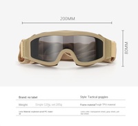 Lunettes de soleil UN400 pour l'équitation en plein air Lunettes tactiques anti-déflagrantes avec 3 lentilles