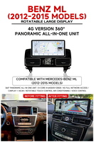 Reproductor Multimedia para Auto con Pantalla Android de 12.3 Pulgadas, GPS, DSP, Radio Estéreo, Unidad Principal para Benz ML 2012-2015