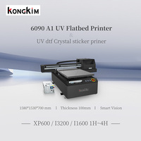Guangzhou Fabricante Digital Inkjet Uv6090 Pequeñas impresoras UV multifuncionales planas 3D Uv Led 9060 Máquina de impresión