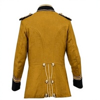 Nouvelle Tunique d'Uniforme Historique pour Homme avec Col Montant et Broderie, Vêtement de Cérémonie à Manches Longues pour Défilé de Bande