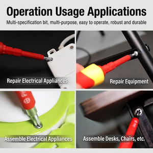Multi-bit <b>Screwdriver</b> Set 24pcs With Voltage Tester Anti-Slip Handle For Home Repair Tools - Product Image 5