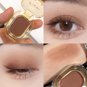 Palette de fards à paupières ovales monochromes scintillants pour un maquillage quotidien naturel des yeux – Commande en gros - Product Image 5