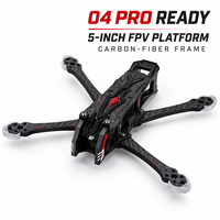 Châssis FPV Axisflying MANTA 5 Pro 5 pouces en fibre de carbone T700, géométrie double X DC large, bras de 226,5 mm 6 mm, pour O4 Pro, avec VTX numérique