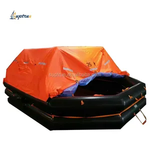 marine Solas 35 persons inflatable life raft boat / 35P marine liferaft high quality A Pack