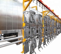 Linea di Verniciatura a Polvere Completamente Automatica per Componenti Automobilistici con Macchina di Verniciatura Robotica Automatica per Auto
