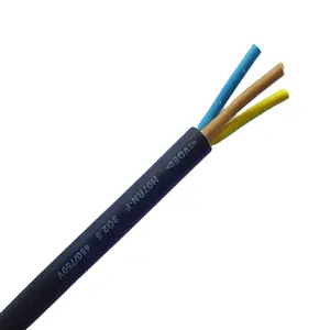H07RN-F 3g2.5 cabo de borracha de laying externo, preto padrão europeu de alta potência, fio e cabo dedicado