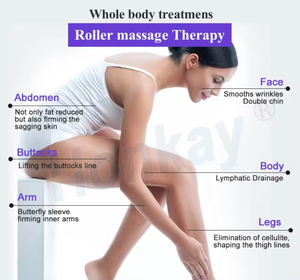 Grand rouleau de massage lymphatique pour soulager les douleurs musculaires, machine de fitness pour amincir les jambes et le corps, chaise de massage - Product Image 2