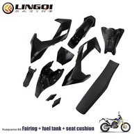 LING QI Kit complet de carénage de moto PP avec siège réservoir de carburant pour Husqvarn 65 Dirt Bike Pit Bike