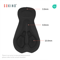 Short de cyclisme rembourré durable à séchage rapide, écologique, respirant, avec rembourrage en mousse haute densité 3D pour adultes COOLMAX